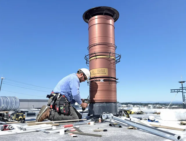 Installed chimney liner by Apopka Chimney Sweep in Apopka, FL