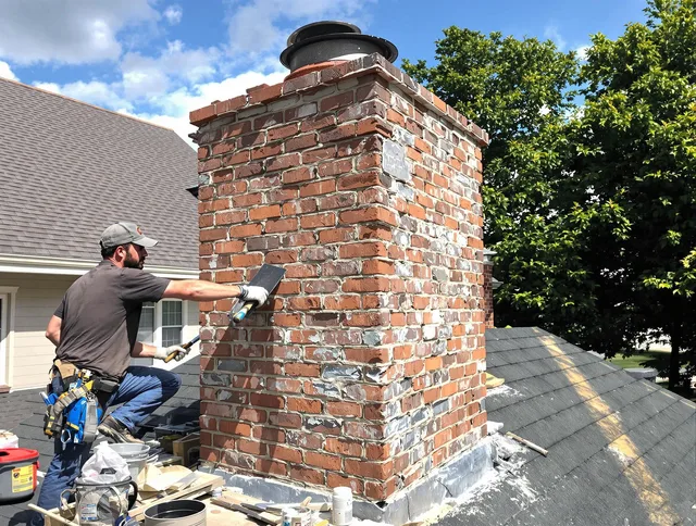 Completed chimney rebuild by Apopka Chimney Sweep in Apopka, FL