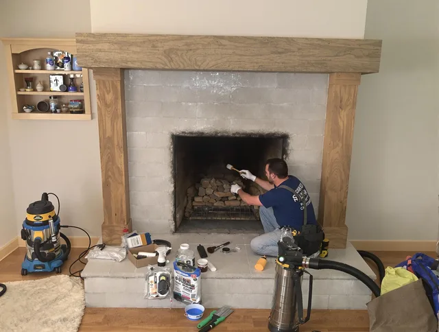 Detailed creosote removal process by Apopka Chimney Sweep in Apopka, FL