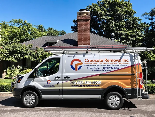 Apopka Chimney Sweep technician removing creosote safely in Apopka, FL
