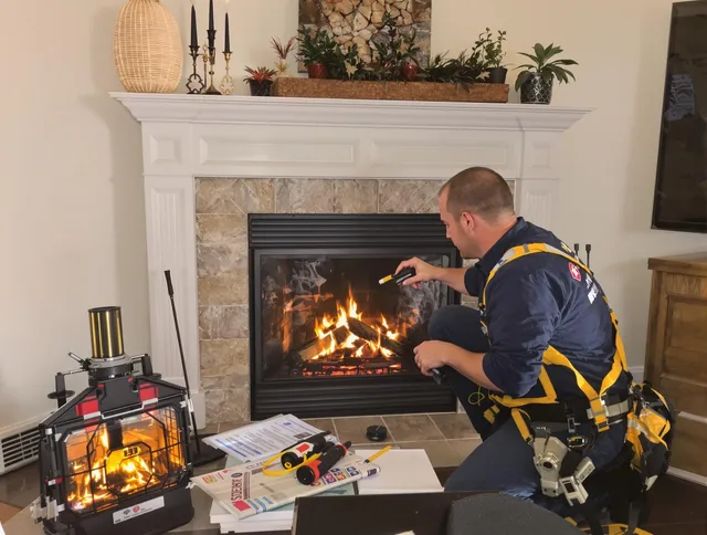 Safety-focused fireplace inspection by Apopka Chimney Sweep in Apopka, FL